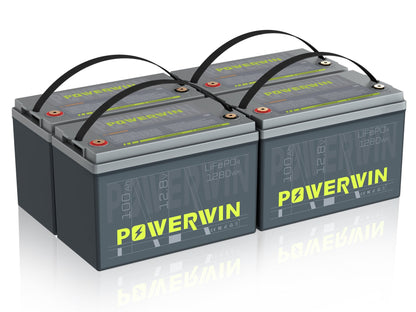 US POWERWIN BT100×8 LiFePO4 8 pack Batterries 10240Wh