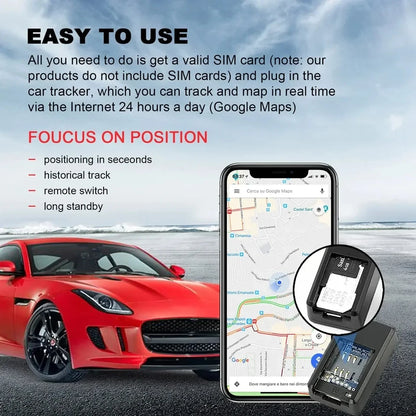 Micro Magnetic GPS Tracker, Vehicle Motorcycle Real-time Anti-theft