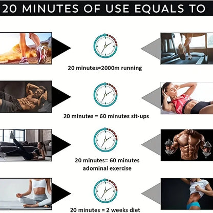 USB Rechargeable Electric Abdominal Massager Wireless LCD Display