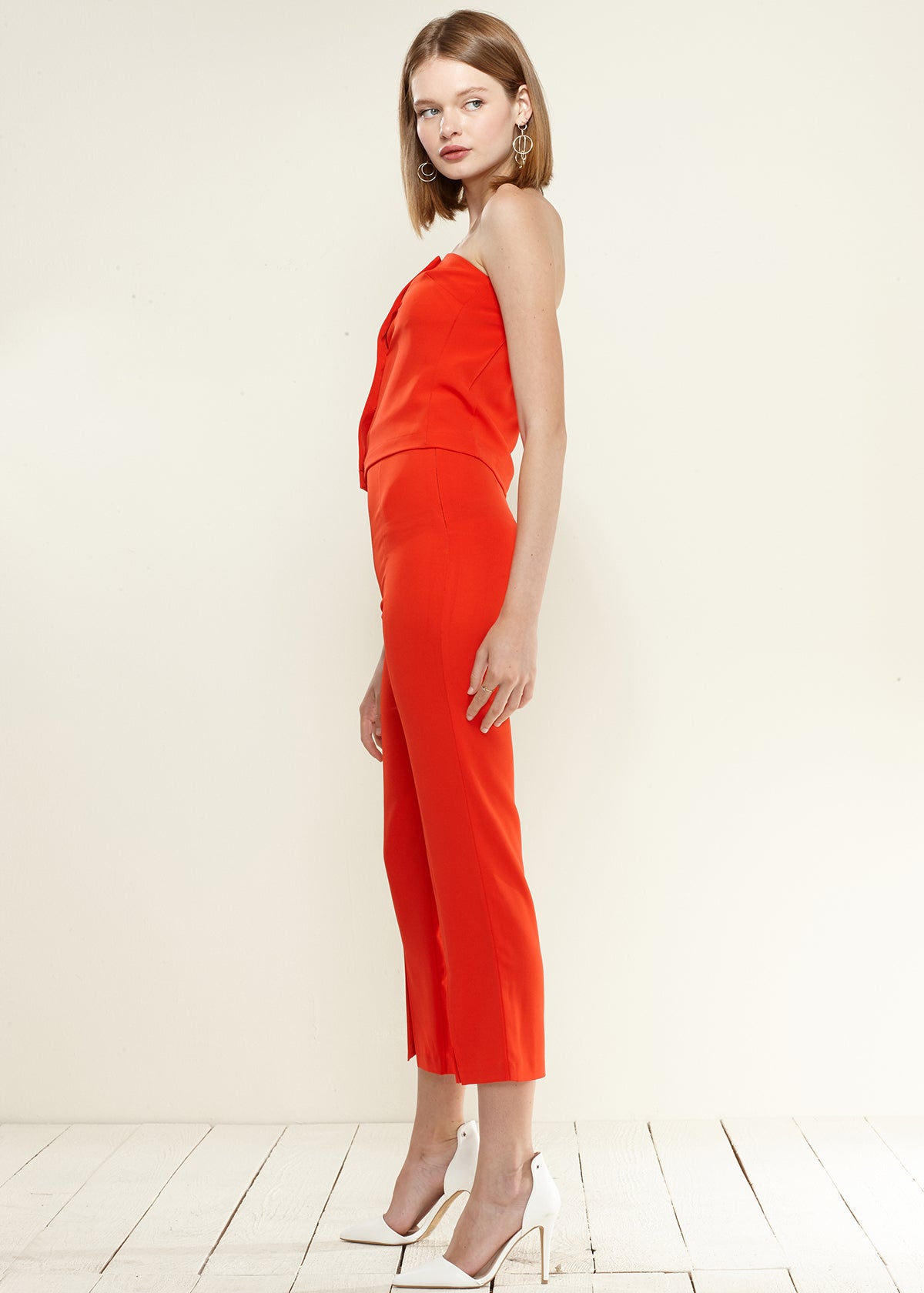 Women's High-Waisted Cropped Pants