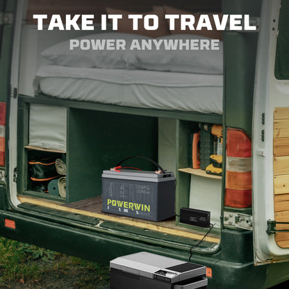 US POWERWIN  BT100 12.8V 100Ah 1280Wh LiFePO4 Battery