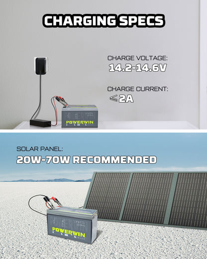 US POWERWIN BT10 12.8V 10Ah 128Wh LiFePO4 Battery