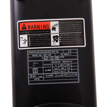 Traderight 160Amp Welder DC iGBT Inverter MMA Welding Machine Stick